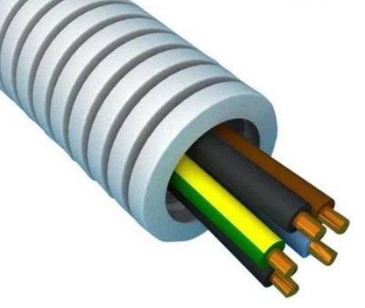Kunststof installatiebuis, voorbedraad Snelflex 3G2,5 + 3 x 1,5 Kunststof installatiebuis, voorbedraad Snelflex 3G2,5 + 3 x 1,5
