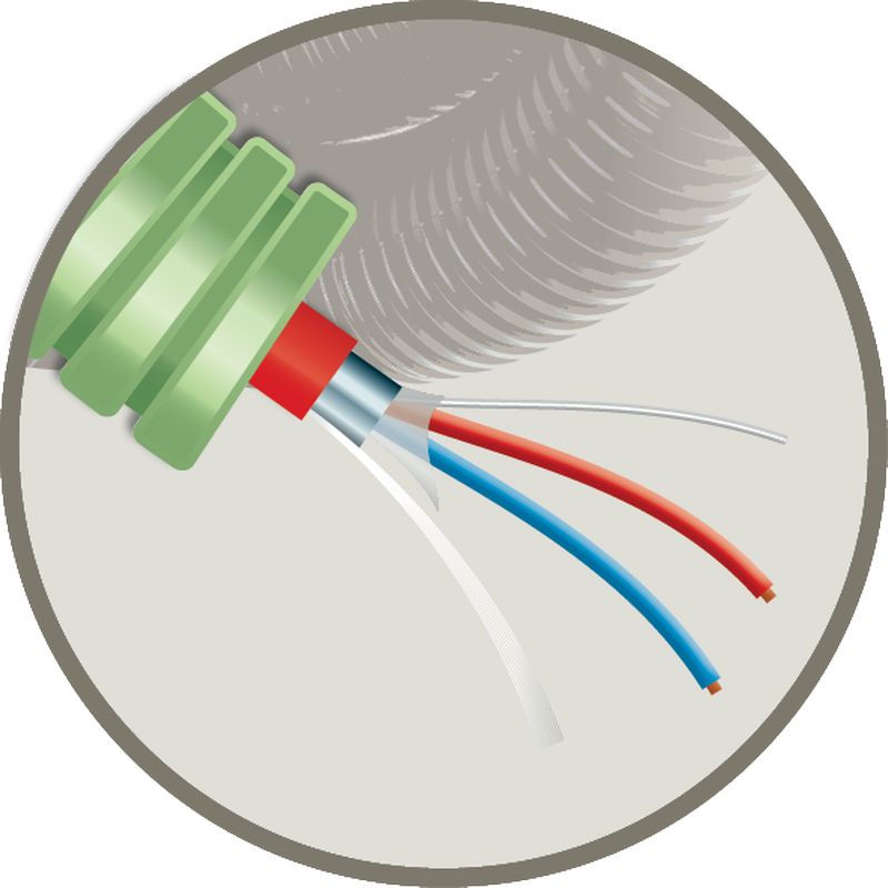 Kunststof installatiebuis, voorbedraad Green flex 1 x 2 x 0,8