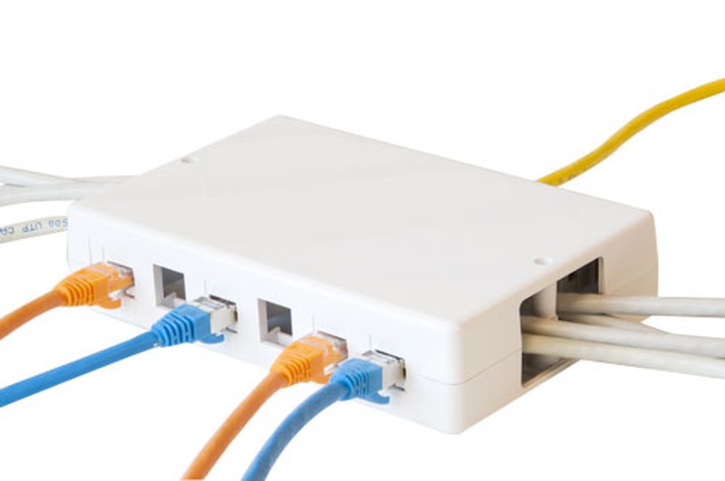 Communicatie-verbindingsdoos Grayle Wandcontactdoos