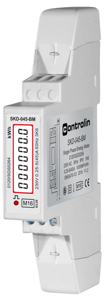 Controlin SKD-045-BM KWHMETER 45A 1F MID PULS 185-15500-100