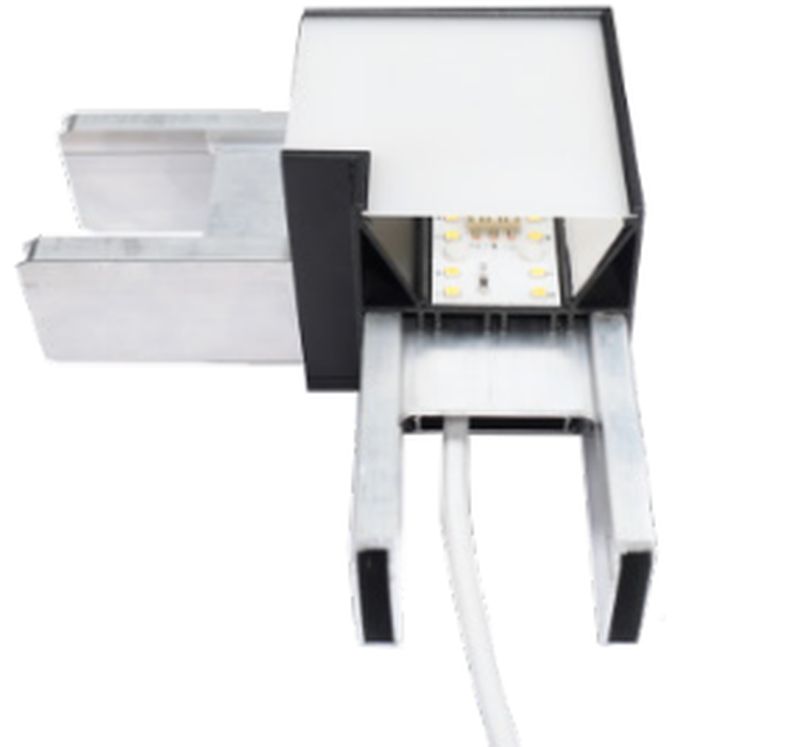 Sumolux LINEAUS HOEKPROFIEL BOCHT ZWART CCT 2011559